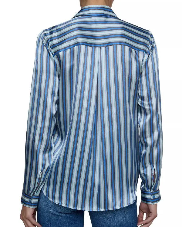 The View Alyssa Farah Griffin Blue Stripe Blouse