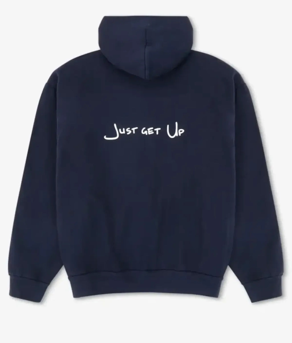 The View Joy Behar Just Get Up Blue Hoodie