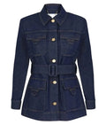 The View Sara Haines Belted Safari Denim Jacket
