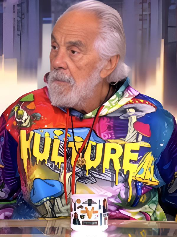 The View Tommy Chong Multicolor Mushroom Hoodie Clanton Jacket
