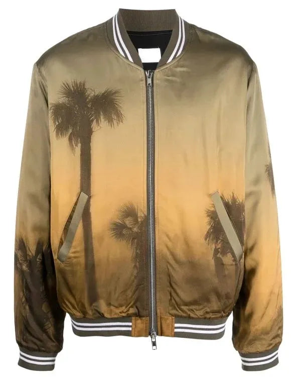 The Voice S26 Michael Bublé Palm Tree Print Bomber Jacket