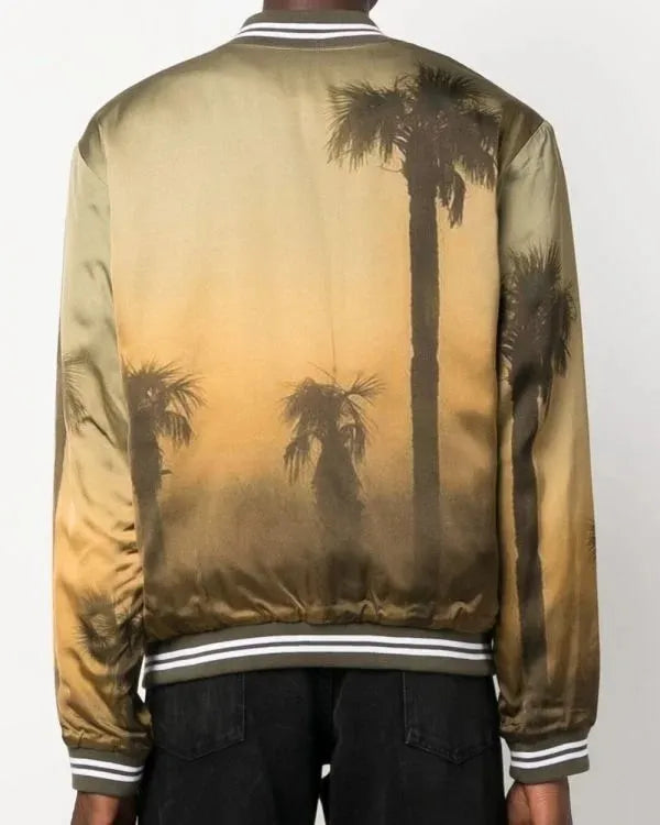 The Voice S26 Michael Bublé Palm Tree Print Bomber Jacket
