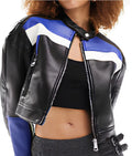 The Voice S27 Alanna Lynise Black & Blue Striped Jacket