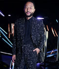 The Voice S27 John Legend Black Geometric Print Blazer