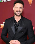 The Voice S28 Dylan Efron Black Double-Breasted Blazer WorthVee