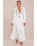 The Voice S28 Jazz McKenzie White Embellished Coat WorthVee