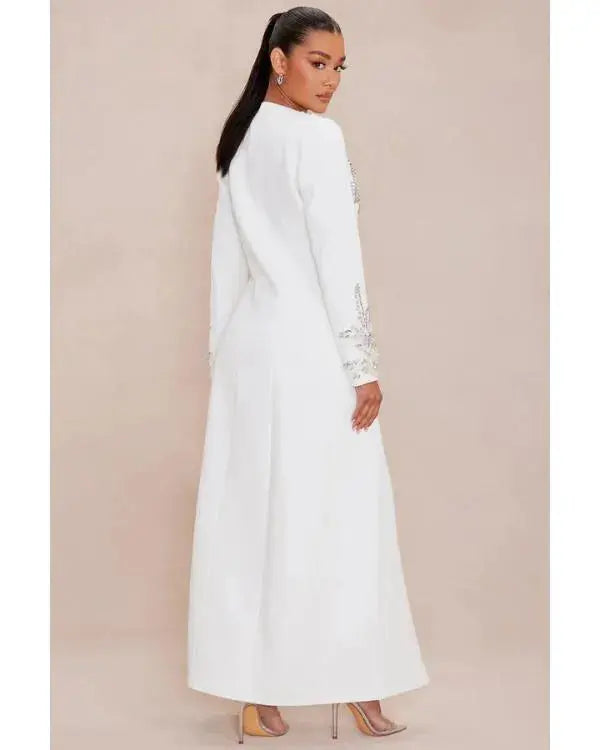 The Voice S28 Jazz McKenzie White Embellished Coat WorthVee