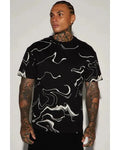 The Voice S28 Ralph Edwards Black Marble Print T-Shirt WorthVee