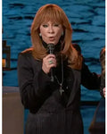 The Voice S28 Reba McEntire Black Fringe Blazer WorthVee
