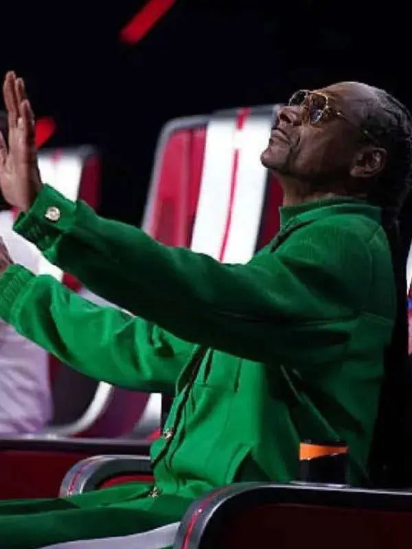 The Voice S28 Snoop Dogg Green Bomber Jacket WorthVee