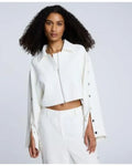 The Voice S28 Yoshihanaa White Snap-Arm Jacket