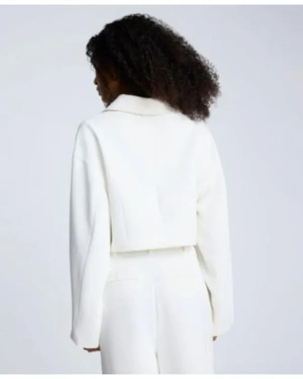 The Voice S28 Yoshihanaa White Snap-Arm Jacket