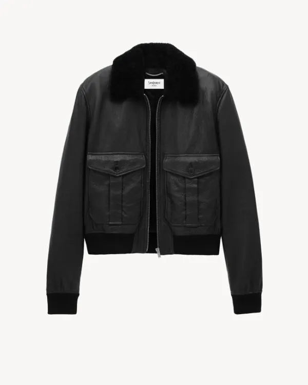 The Voice S29 Promo John Legend Fur Collar Leather Jacket