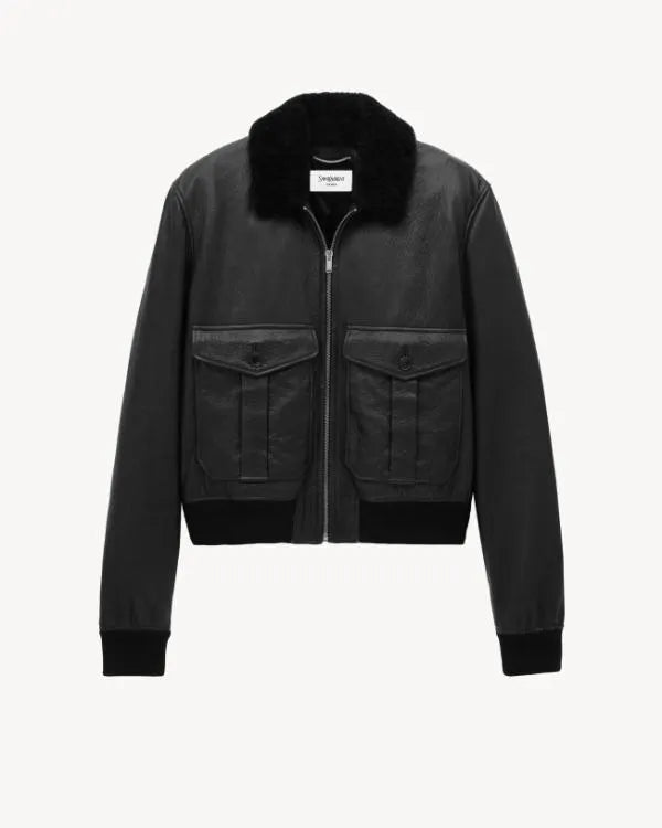 The Voice S29 Promo John Legend Fur Collar Leather Jacket