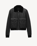 The Voice S29 Promo John Legend Leather Jacket with Fur Collar