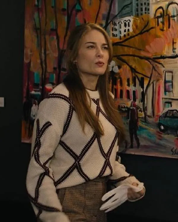 The Way to You Kim Matula Check Sweater