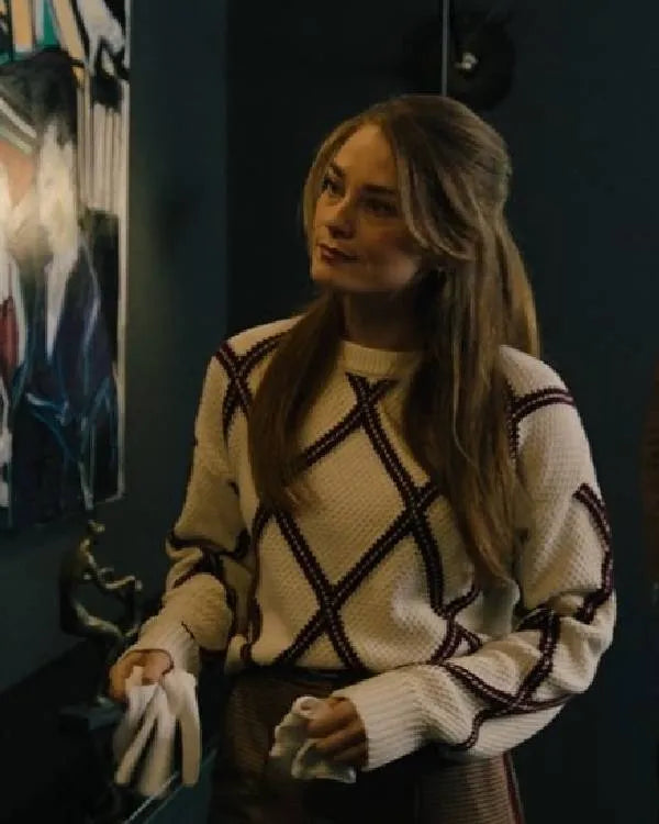 The Way to You Kim Matula Check Sweater
