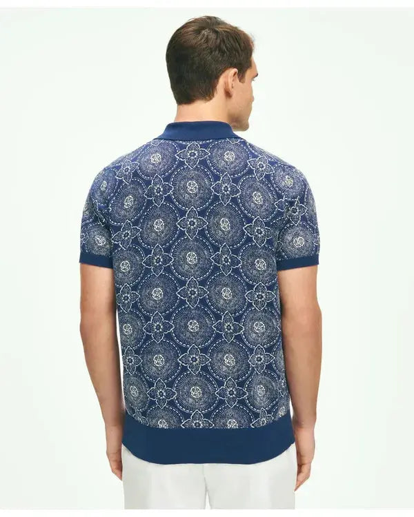The White Lotus S03 Patrick Schwarzenegger Medallion Print Shirt WorthVee