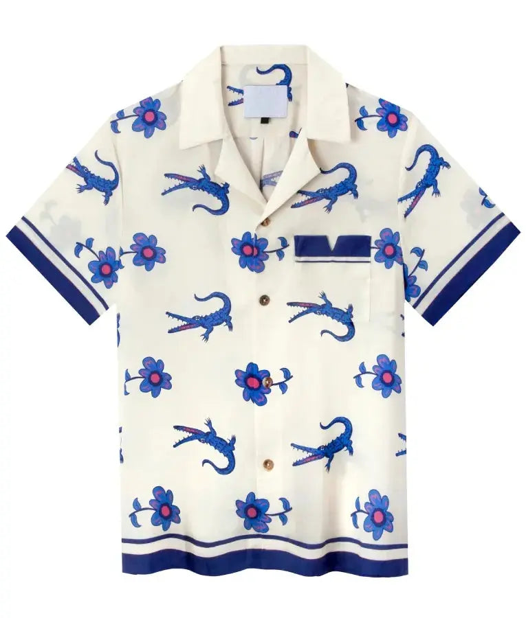 The White Lotus S3 Lochlan Ratliff Crocodiles Shirt WorthVee