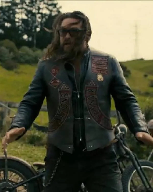 The Wrecking Crew 2026 Jason Momoa Motorcycle Leather Vest