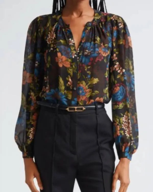 The Young and the Restless Sharon Newman Floral Blouse