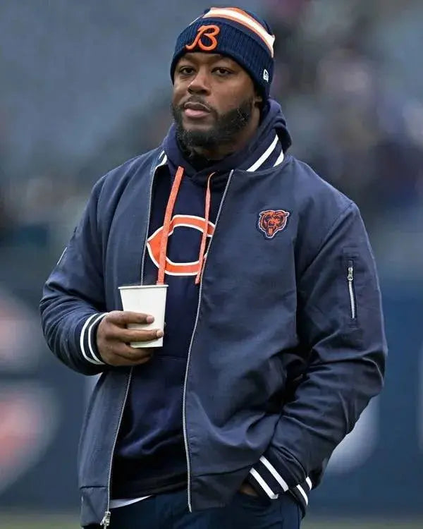 Thomas Brown Chicago Bears Bomber Jacket WorthVee