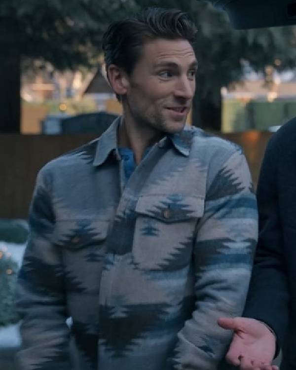 Three Wisest Men Andrew Walker Geometric Pattern Shirt Jacket