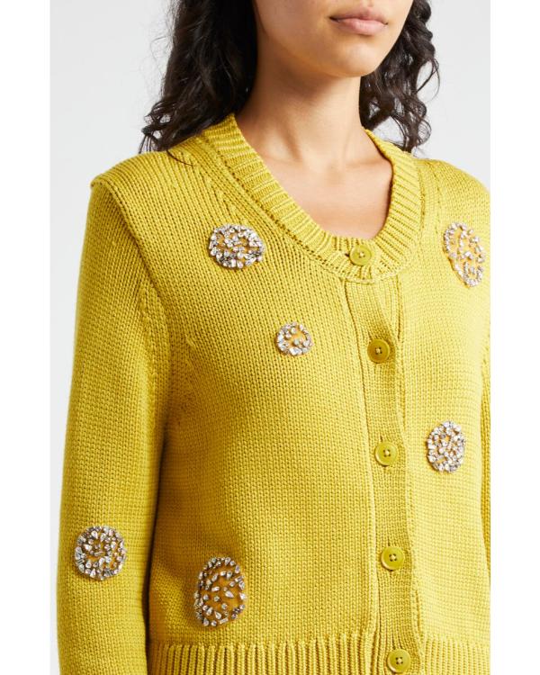 The Neighborhood S08 Tichina Arnold Embellished Yellow Cardigan