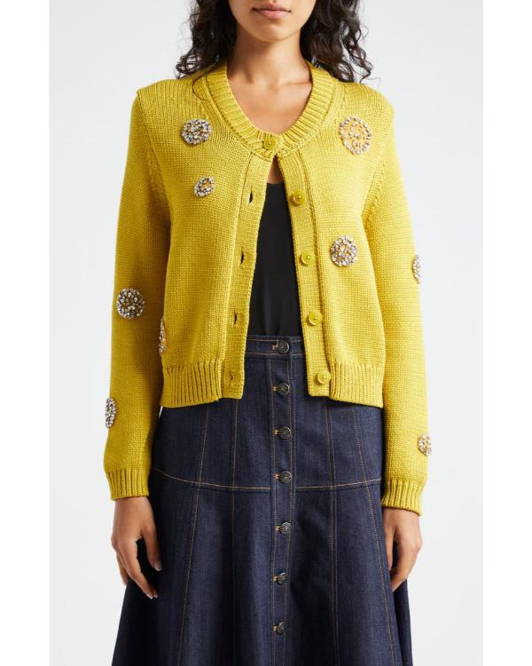 The Neighborhood S08 Tichina Arnold Embellished Yellow Cardigan