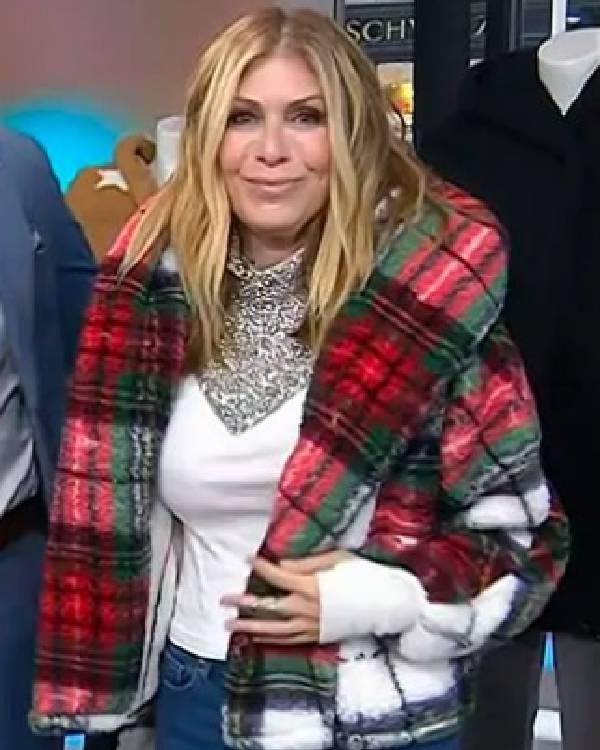 Today Jill Martin Plaid Sherpa Jacket