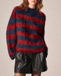 Today Jenna Bush Hager Blue and Red Stripe Sweater
