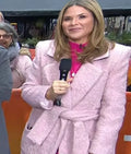 Today 2025 Jenna Bush Hager Pink Wrap Coat