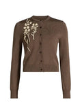 Today Jenna Bush Hager Brown Floral Cardigan