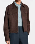 Today John Legend Brown Suede Trucker Jacket