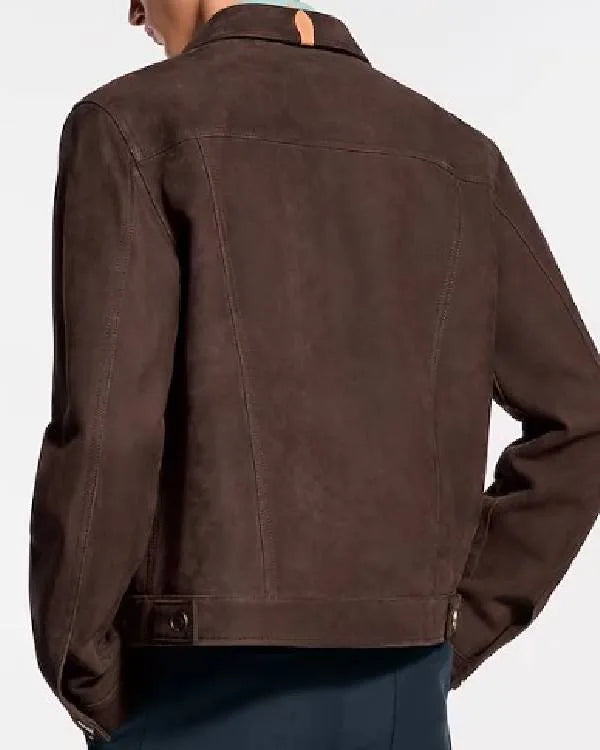 Today John Legend Brown Suede Trucker Jacket