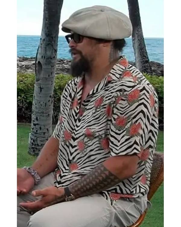 Today Show Jason Momoa Floral Zebra Print Shirt Clanton Jacket