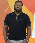 Today Show Malcolm Jamal Warner’s Black Polo Shirt Clanton Jacket