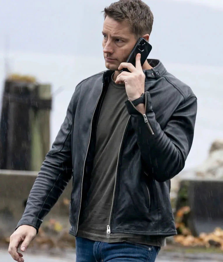 Tracker S2 Justin Hartley Black Leather Jacket