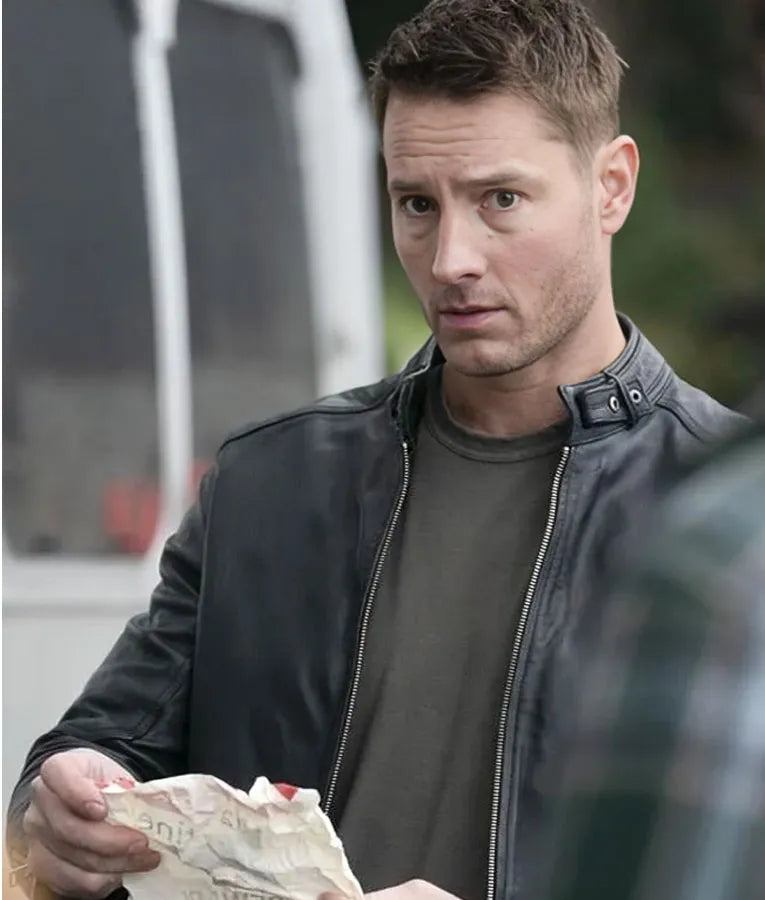 Tracker S2 Justin Hartley Black Leather Jacket