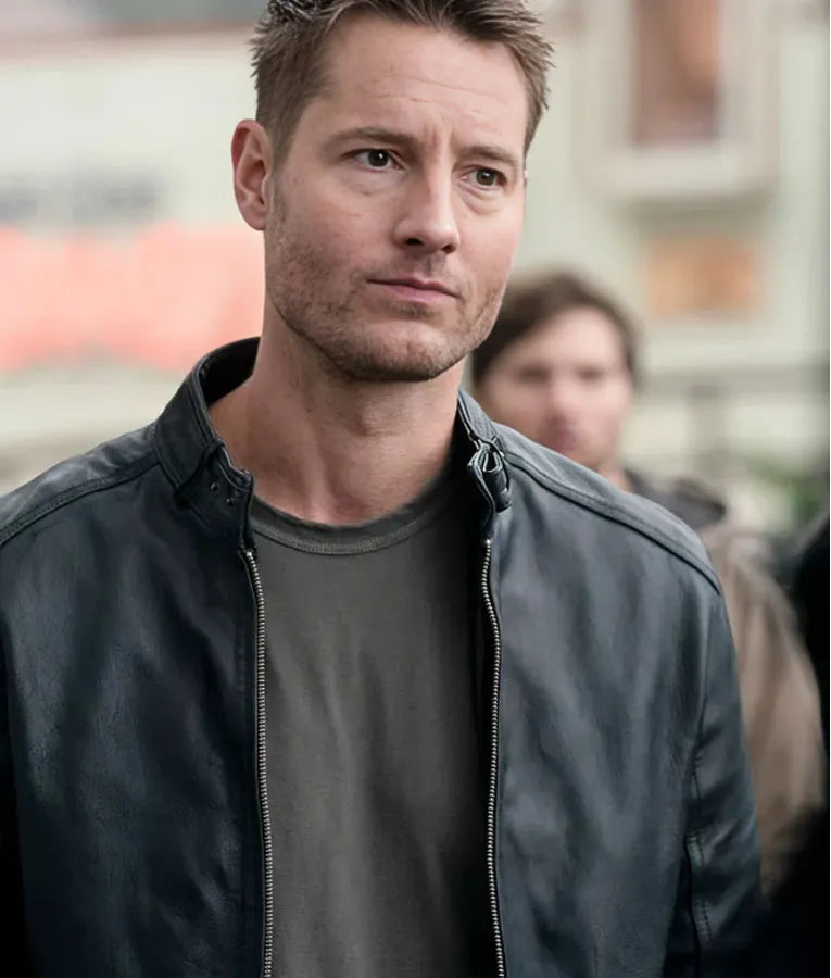 Tracker S2 Justin Hartley Black Leather Jacket