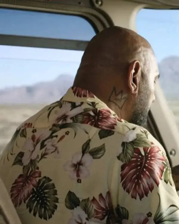 Trap House Dave Bautista Yellow Floral Shirt WorthVee
