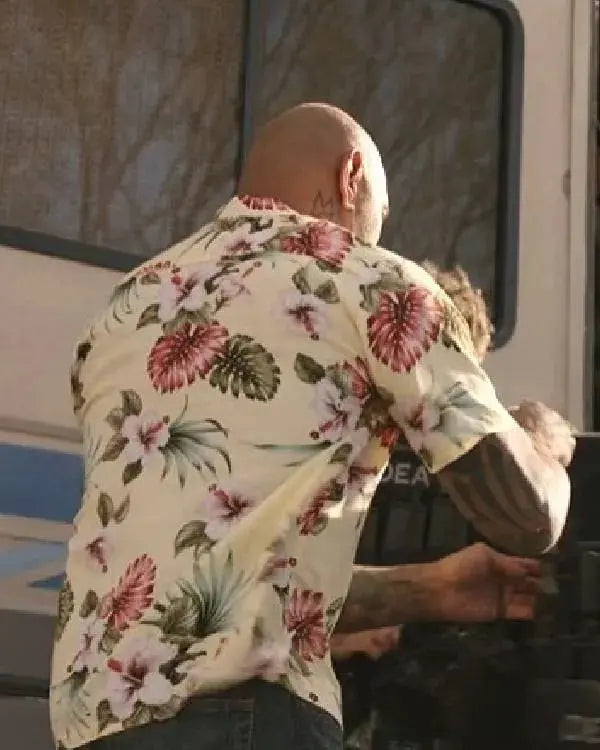 Trap House Dave Bautista Yellow Floral Shirt WorthVee