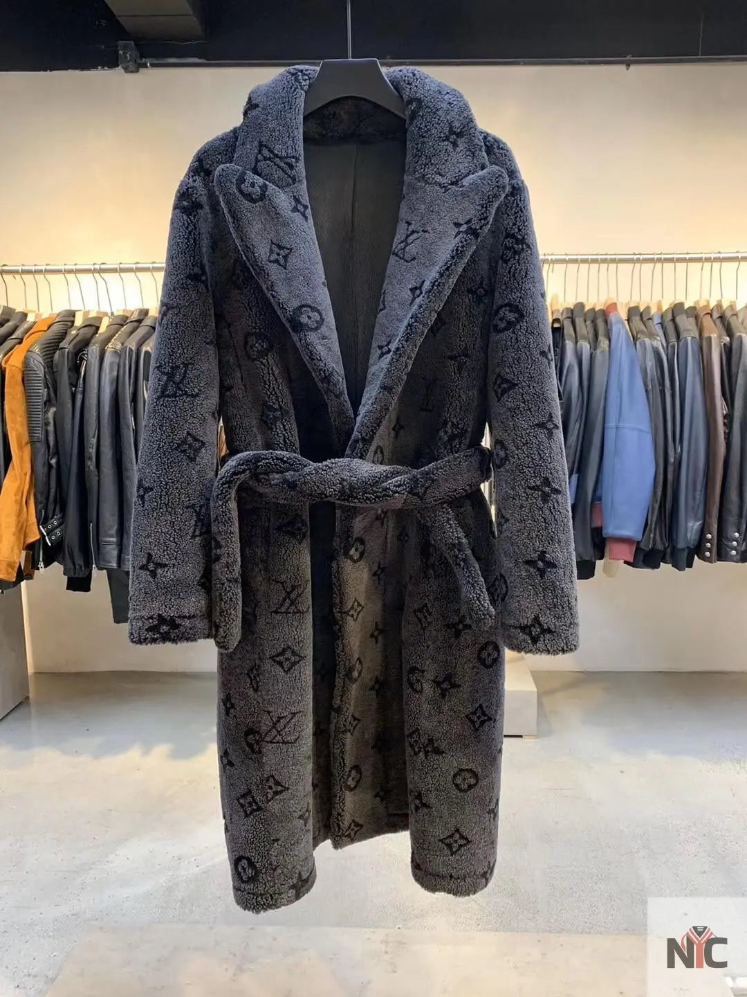Travis Kelce Louis Vuitton Grey Coat Clanton Jacket