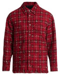 Travis Kelce Tweed Flannel Snap Front Overshirt WorthVee