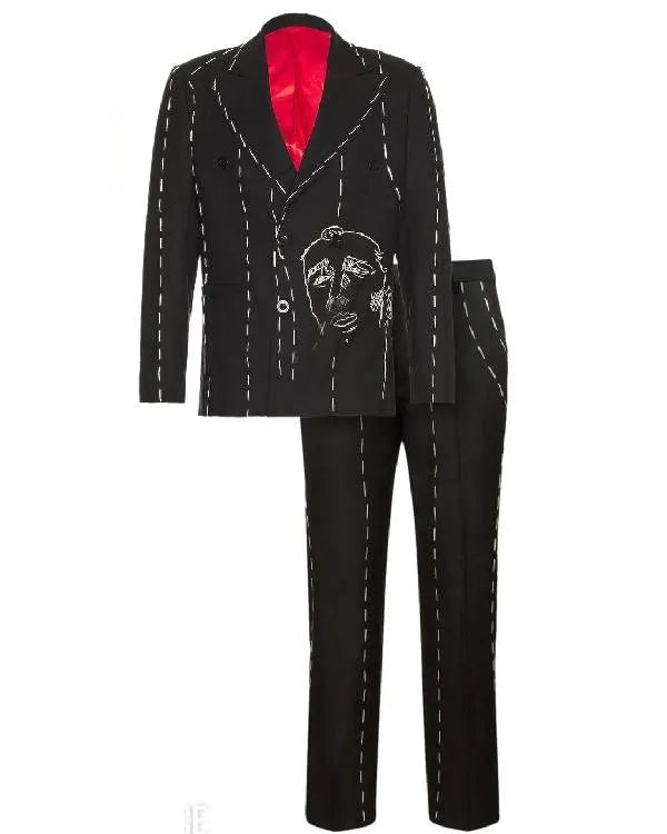 Travis Kelce Chiefs Star Custom Suit
