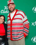 Travis Kelce The New Heights Party Striped Cardigan