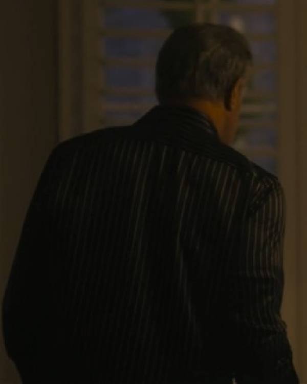 Tulsa King Sylvester Stallone Striped Silk Shirt