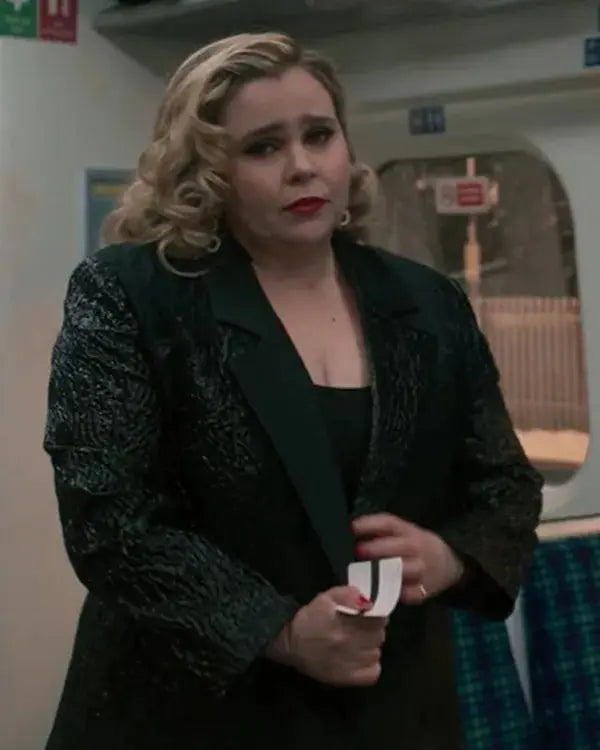 Twelve Dates ‘Til Christmas Mae Whitman Black Blazer WorthVee