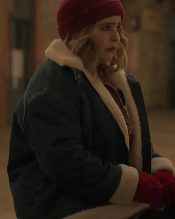 Twelve Dates ‘Til Christmas Mae Whitman Blue Denim Jacket WorthVee