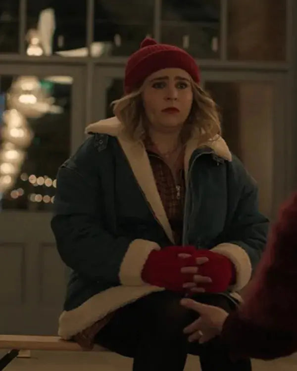 Twelve Dates ‘Til Christmas Mae Whitman Blue Denim Jacket WorthVee